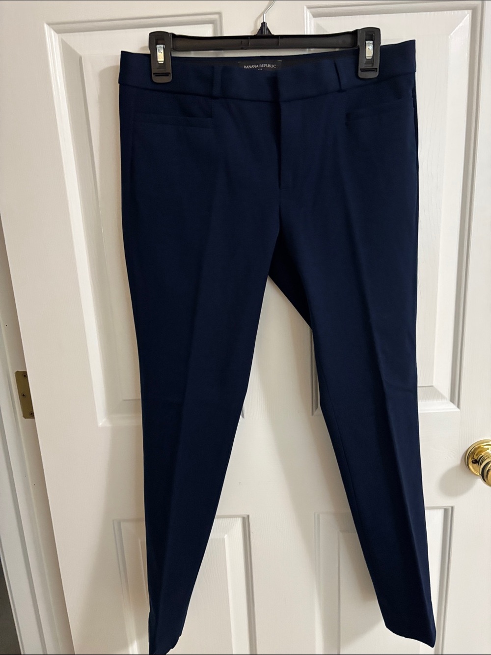 Banana Republic Dark Navy Slim Ankle Trousers